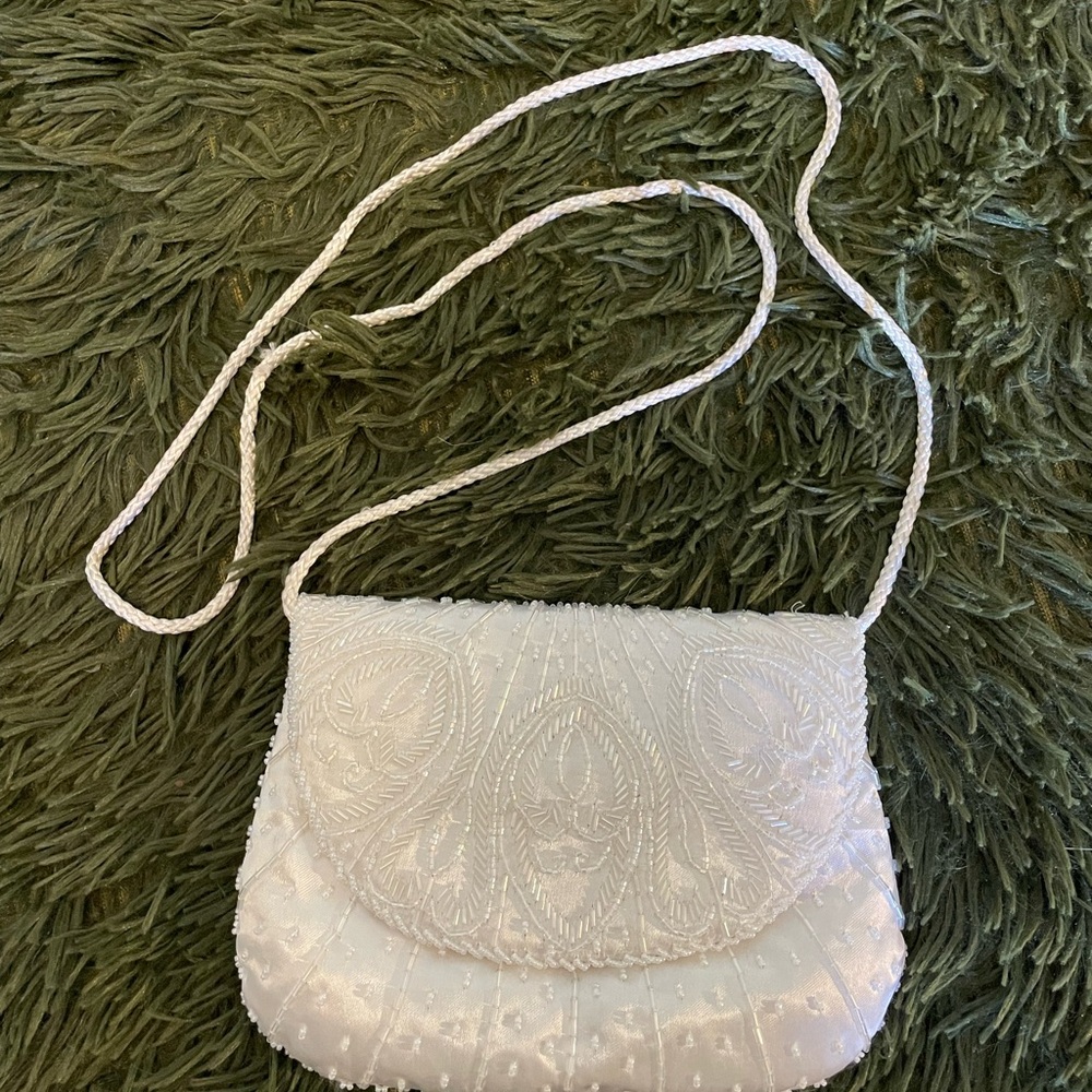 Star Brand • Elegant White Embroidered Women's Bag